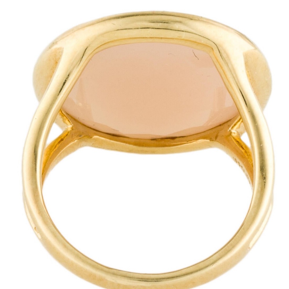 IPPOLITA 18K Yellow Gold Lollipop® Peach Moonstone & Diamond Statement Ring 🇮🇹 - Picture 5 of 16